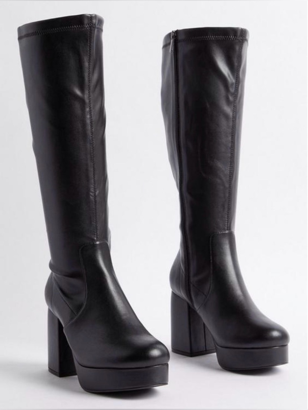 Torrid Extra Wide Calf Knee High Black Boots Size 11WW
